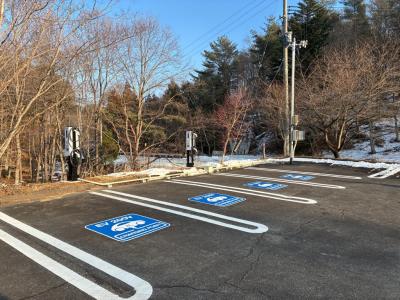 あいの沢キャンプ場EV普通充電器